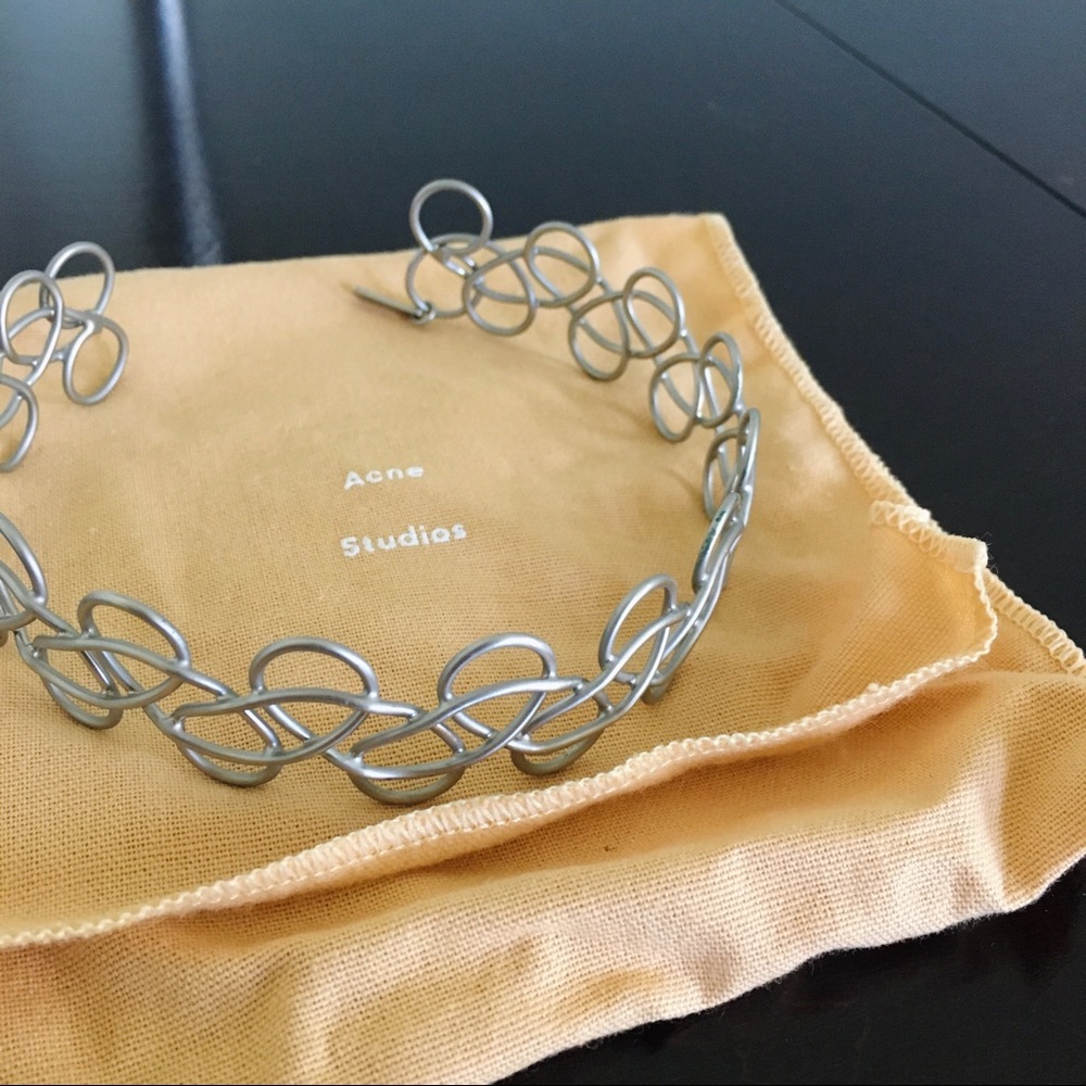 Acne Studios “Fabi” Choker with Box and Dustbag